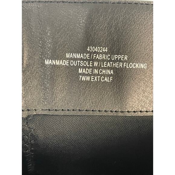 Torrid 5050 Over the Knee Boots 7WW Extra Wide Calf Deep Black Buckle NWT - Picture 4 of 11